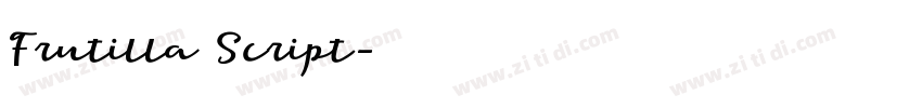 Frutilla Script字体转换